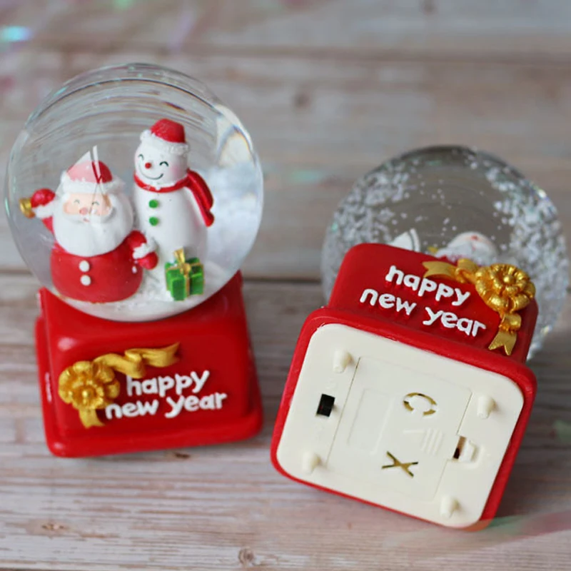 Рождественский Снежный шар хрустальный вращающаяся Рождественская музыкальная