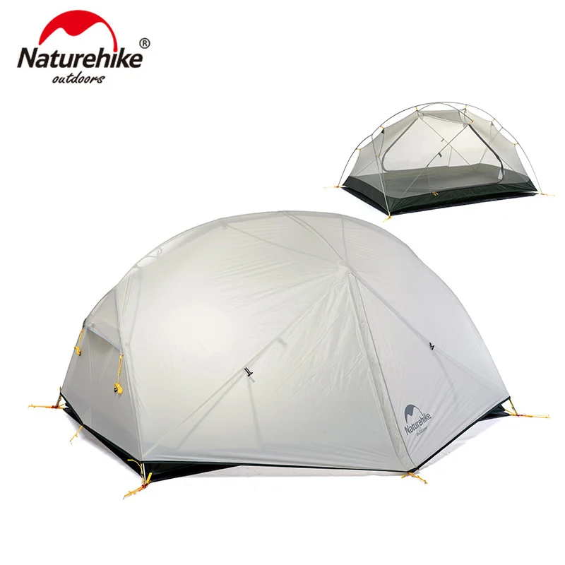 Naturehike Mongar 2 Сверхлегкая палатка для кемпинга 2х местная кемпенговая нейлоновая