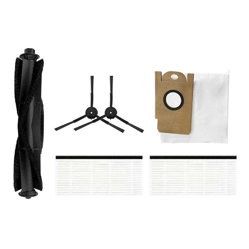 

6Pcs Main Side Brush Dust Bag Filter for Xiaomi Lydsto R1 Vacuum Cleaner Replacement Spare Parts Kit