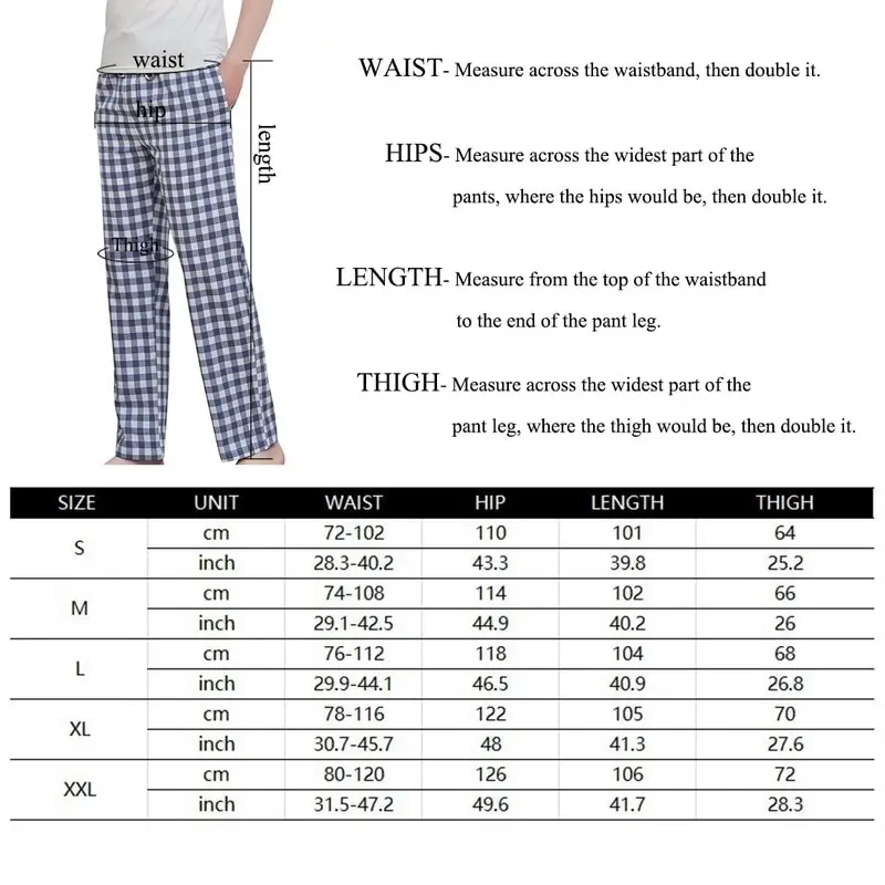 

Autumn Soft Cotton Men's Pajamas Home Pants Large Size Plaid Print Sleepwear Trousers Male Casual Homewear Sleep Pants