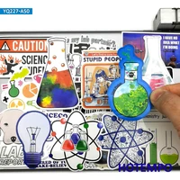 50pcs laboratory science chemical math symbol element formula phone laptop car stickers for notebooks stationery luggage sticker