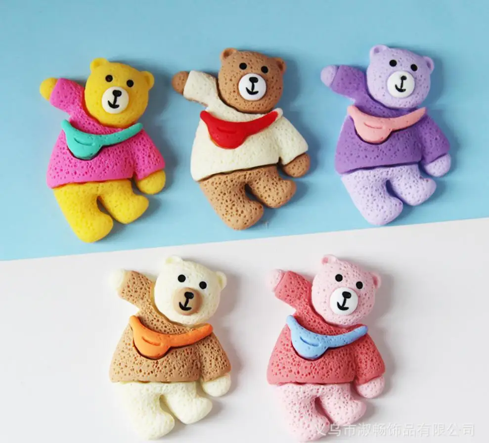 

Милый полимерный мини-медведь, фотоальбом для скрапбукинга, украшения «сделай сам», аксессуары для поделок