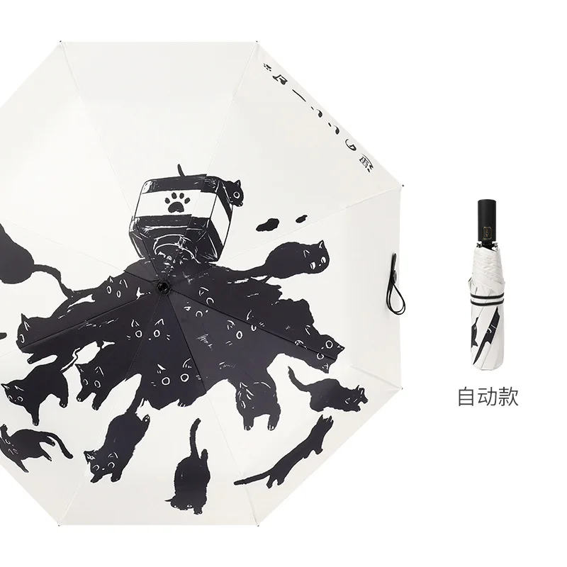 Tri со складным зонтом в любую погоду складной зонтик от солнца творческий