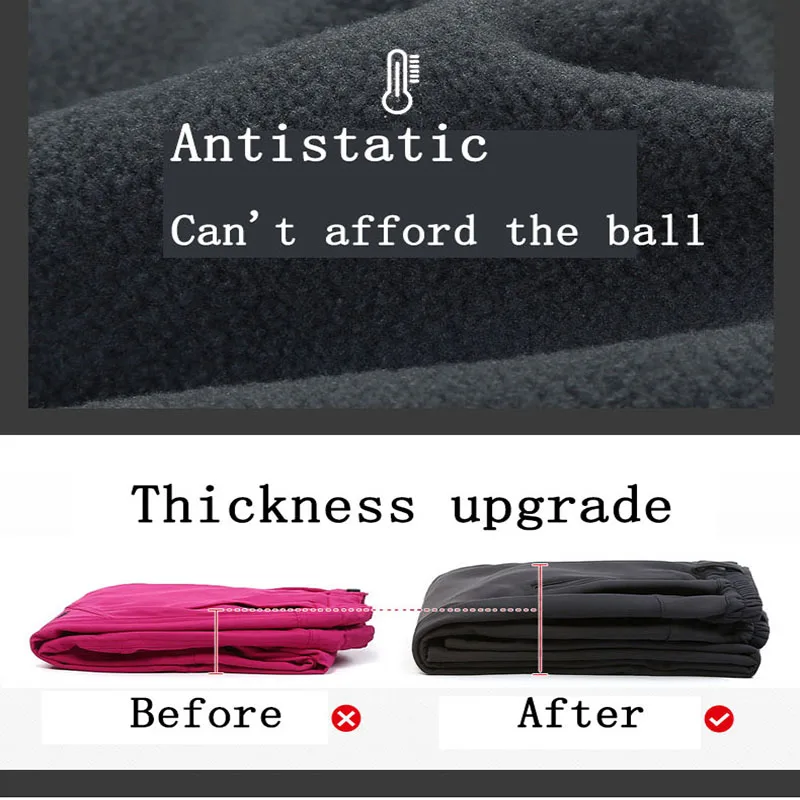 Уличные Походные штаны Мужские осенне-зимние мягкие толстые флисовые