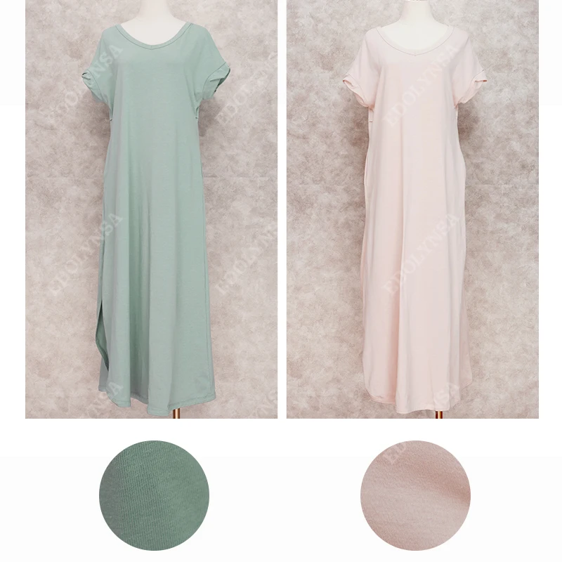 Накидки для бикини Женская туника из хлопка Пляжное Платье парео длинная кафтан