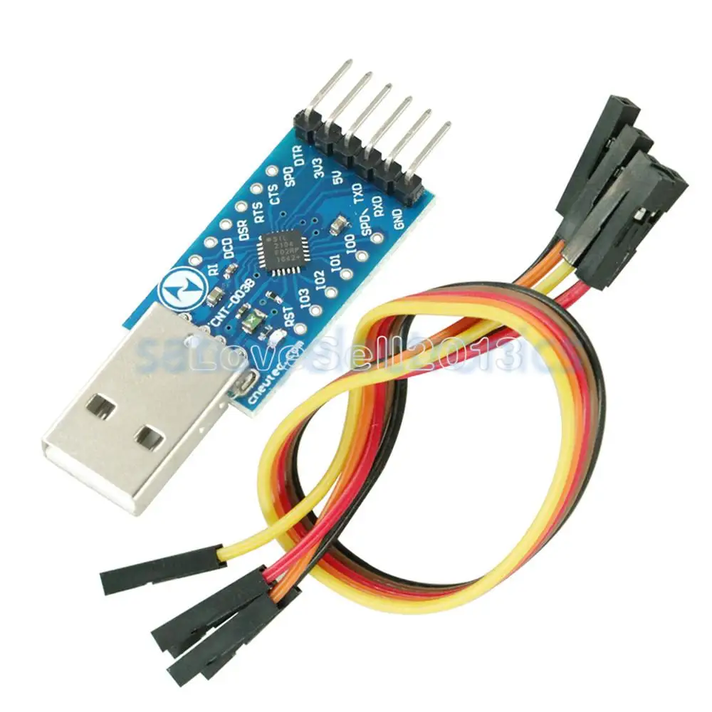USB 2 0 к TTL UART 6 Контактный Модуль CP2104 последовательный преобразователь STC PRGMR Замена