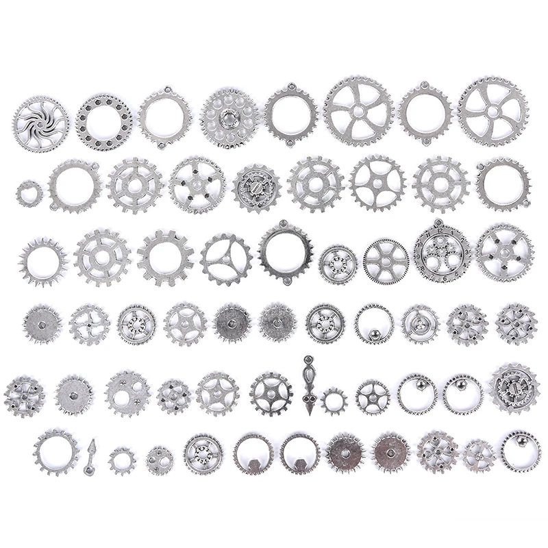 100 грамм (Approx70Pcs) смешанные металлические шестерни подвески колеса античная