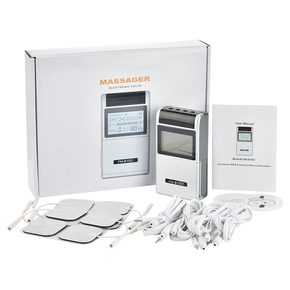 TENS массажер всего тела 15 режимов Электронный Пульс цифровой меридиан терапия