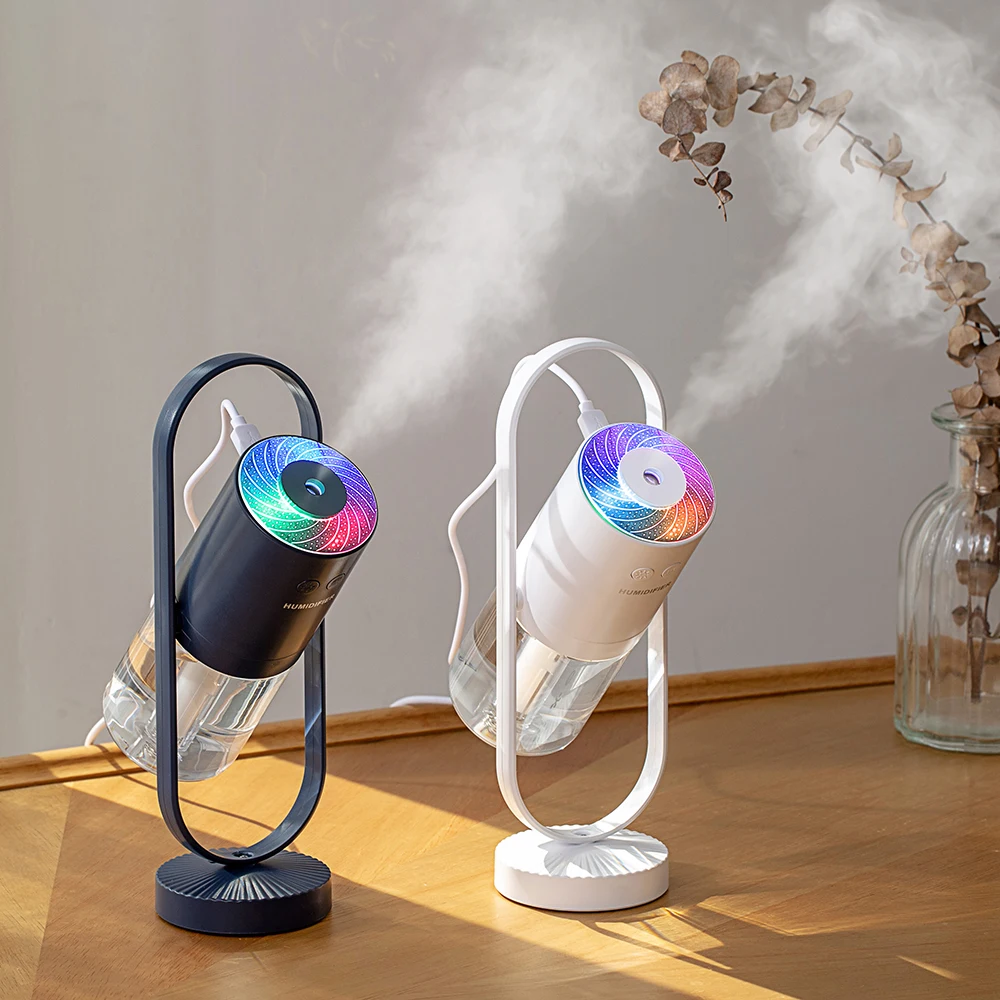 200ML Magie Schatten Luftbefeuchter 360 Grad Nebel Spray Projektor Lampe Ultraschall Kühlen Nebel Maker Aroma Diffusor USB Humidificador