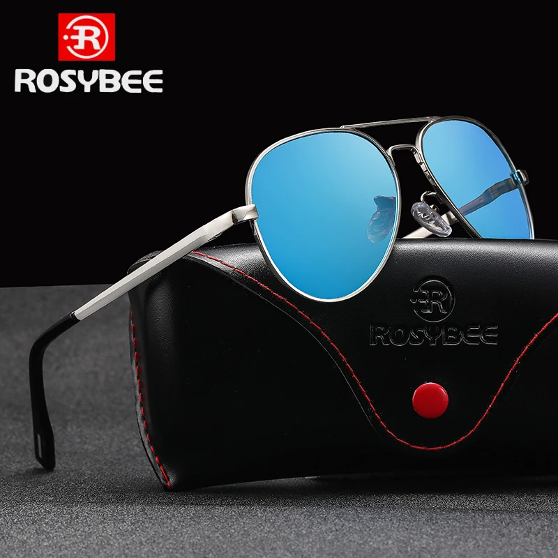 designer sunglasses ROSYBEE UV400 Polarized Sunglasses Men Women Classic Cool Retro Sun Glasses Coating  Man Driving Shades Fashion Male Oculos black cat eye sunglasses