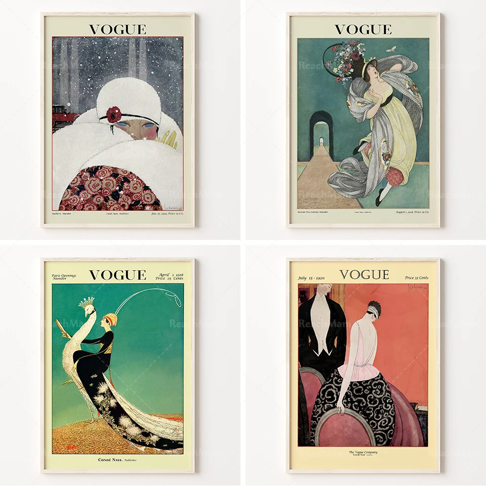 

Retro Fashion Cover | Fashion Wall Decoration | Retro Wall Art | Classic Cover
