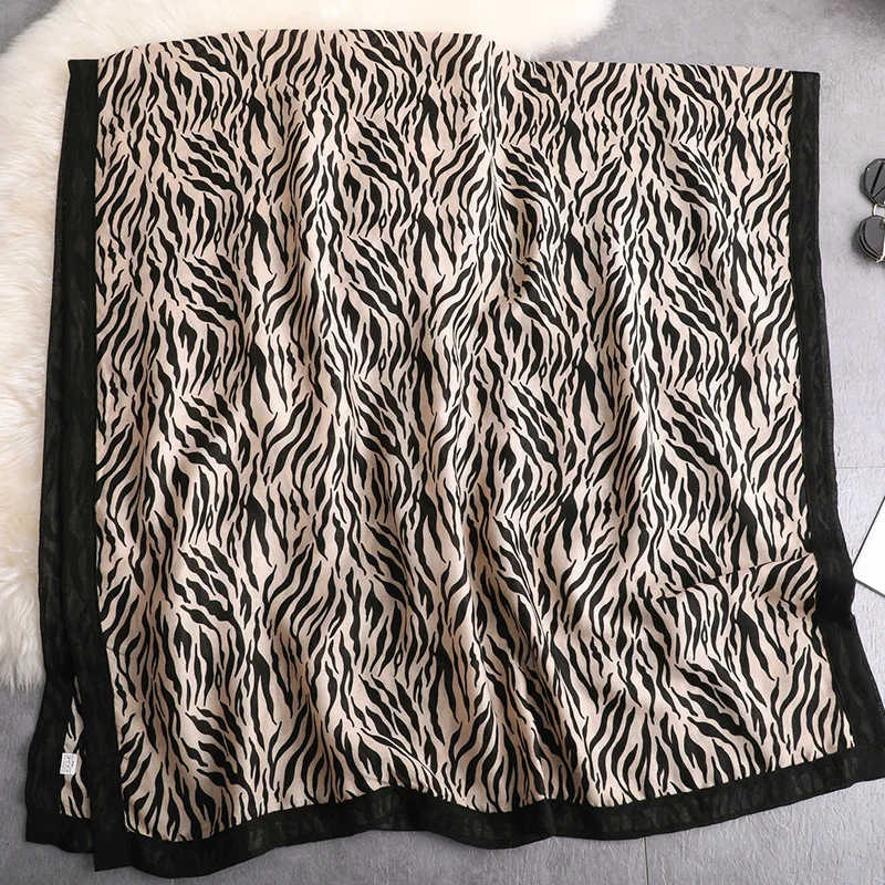 Шарф с принтом на шее платок зебры мягкие шали пончо и накидки Echarpe Femme |