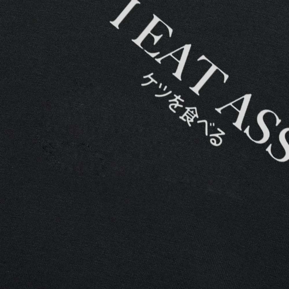 Мужская хлопковая футболка с коротким рукавом круглым вырезом и принтом|ass t shirt|t