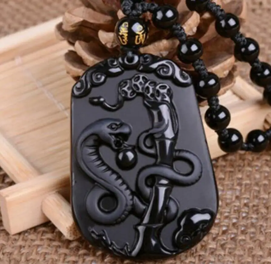 Модные ювелирные изделия бесплатная доставка обсидиан 12 дюймов Зодиак крыса