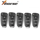 Универсальный проводной дистанционный ключ Xhorse XKA600EN для Audi A6L Q7 Style X003, 3 кнопки для VVDI Key ToolVVDI2 5 шт.лот
