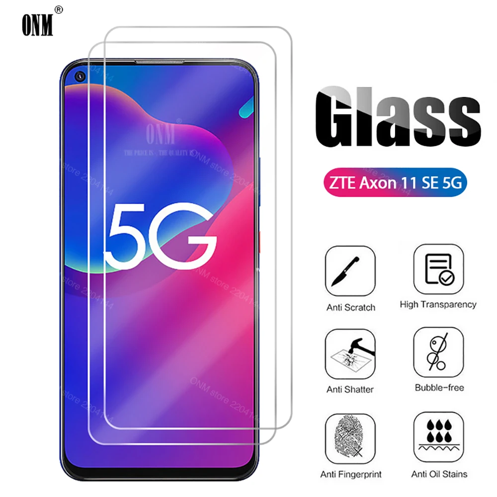10 шт. закаленное стекло для ZTE Axon 11 SE 5G Защитная пленка экрана 6 53|Защитные стёкла и