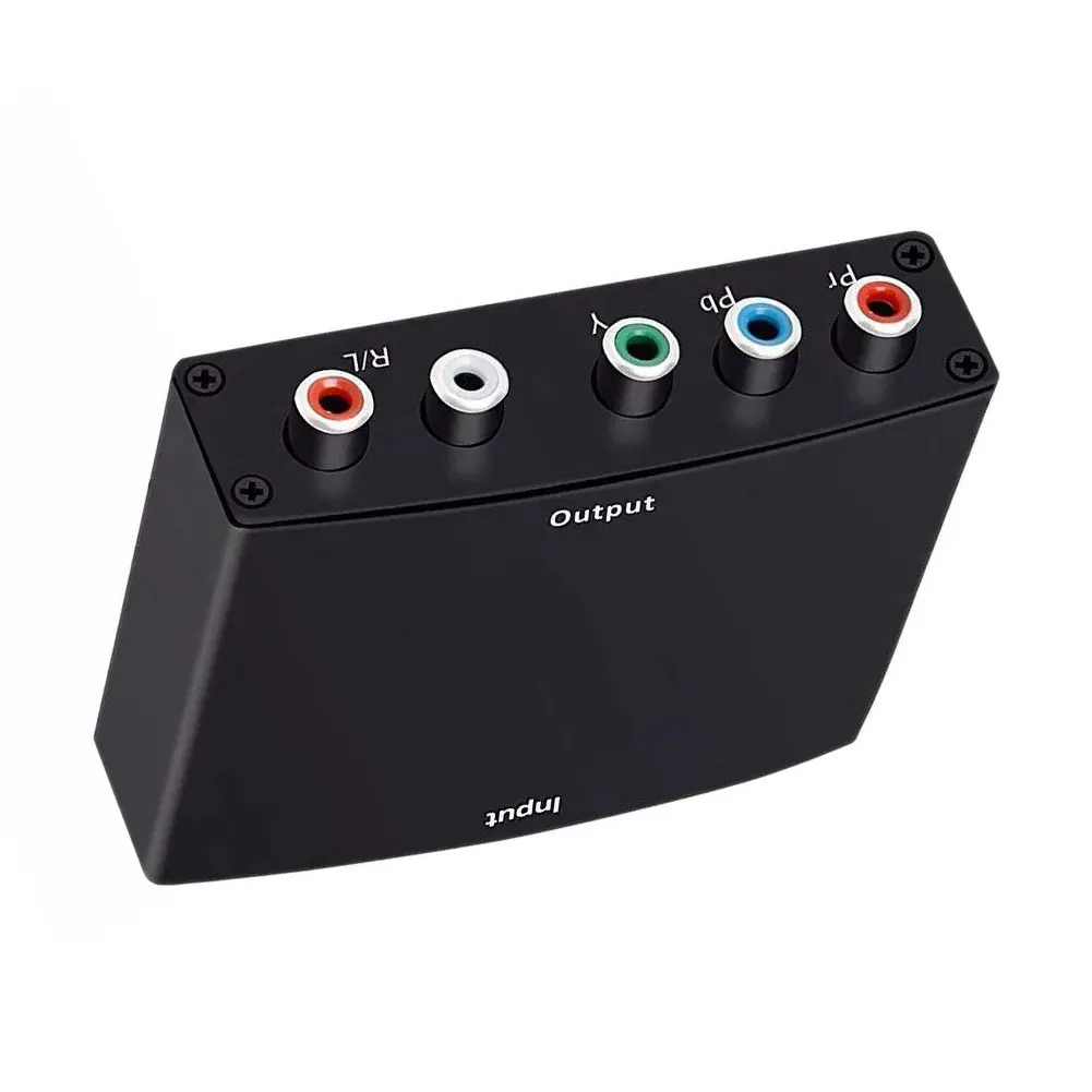 

Новый компонент адаптера YPBPR в HD, преобразователь в HD, адаптер порта RCA, 5 портов RCA RGB, вход HD для DVD, видео, аудио, конвертер