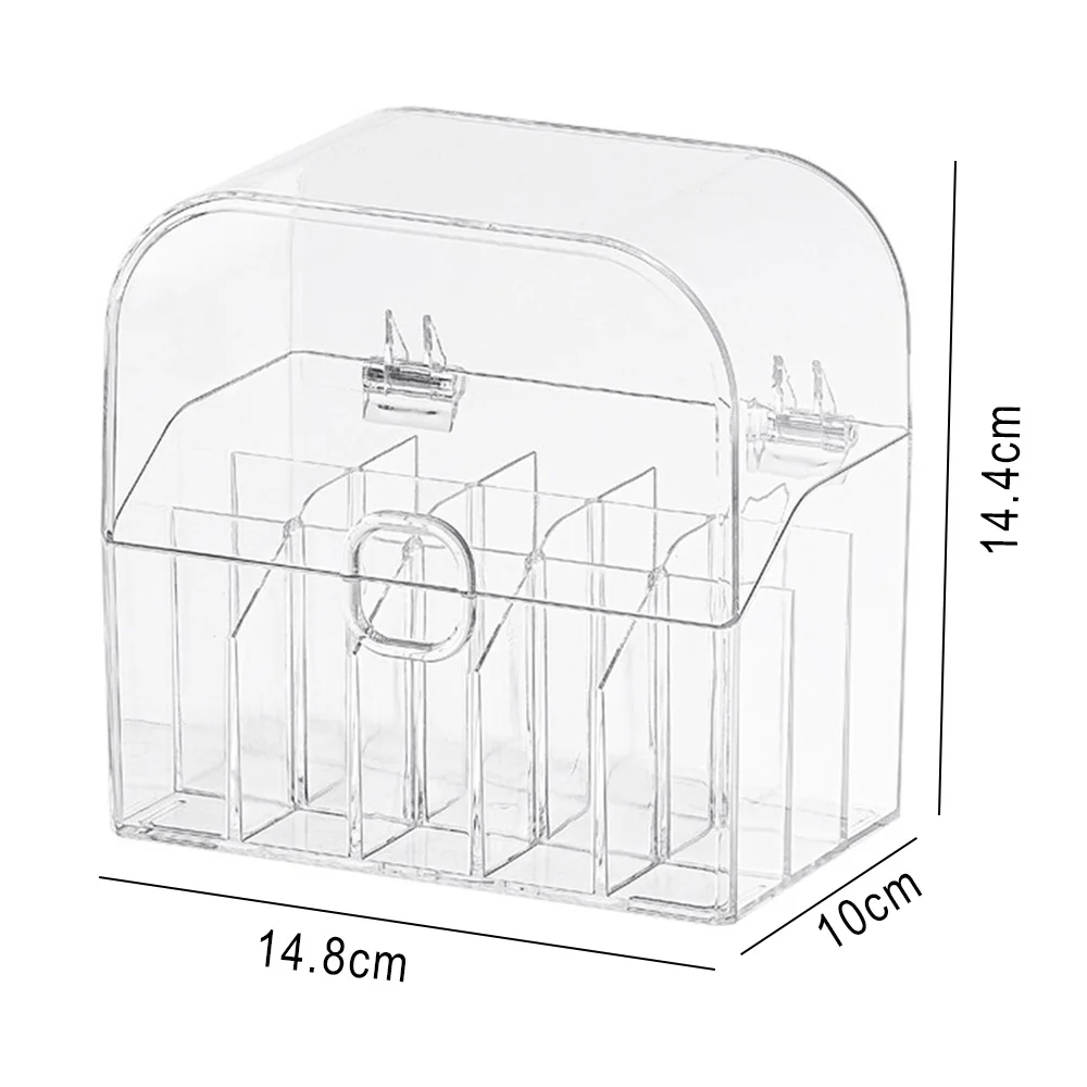 

15 Grid Cosmetic Storage Box Lipstick Organizer Makeup Brush Eyebrow Pencil Display Stand Acrylic Plastic Box Desktop Finishing