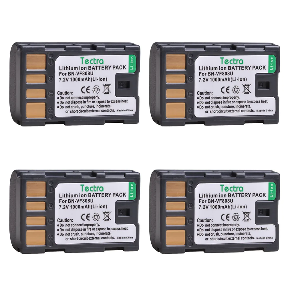 4 шт. BN-VF808 BN-VF808U BN VF808 Батарея для JVC GZ-HD7 GZ-MG575 GZ-MG555 GR-D750 GR-D760 GR-D740 GZ-MG255 Батарея