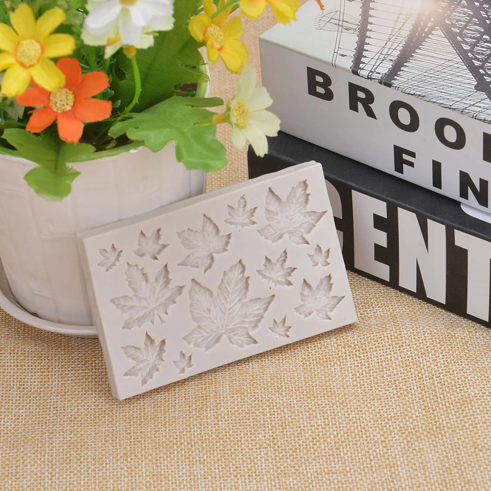 1 шт. дерево/клен силиконовая форма в виде листка помадка торт декоративное