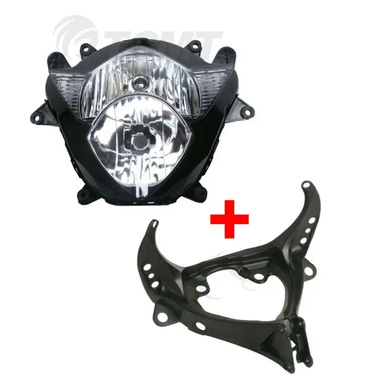 Передняя фара мотоцикла и верхняя обтекаемая подставка для Suzuki GSXR1000 2005 2006| |