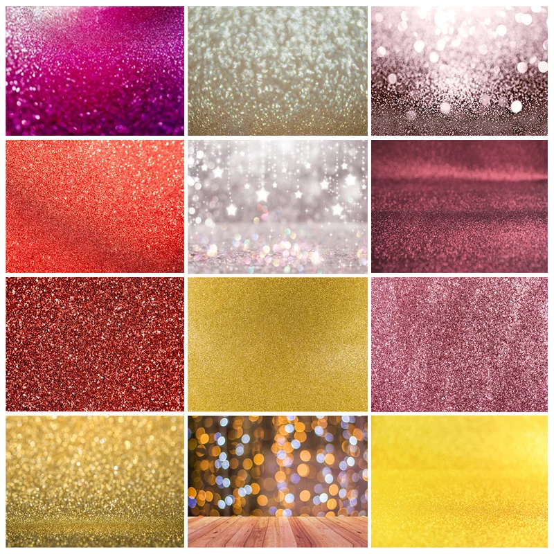 

SHENGYONGBAO Glitter Star Polka Dot Light Bokeh Photography Background Props Party Baby Portrait Photo Backdrop 210401TGL-01