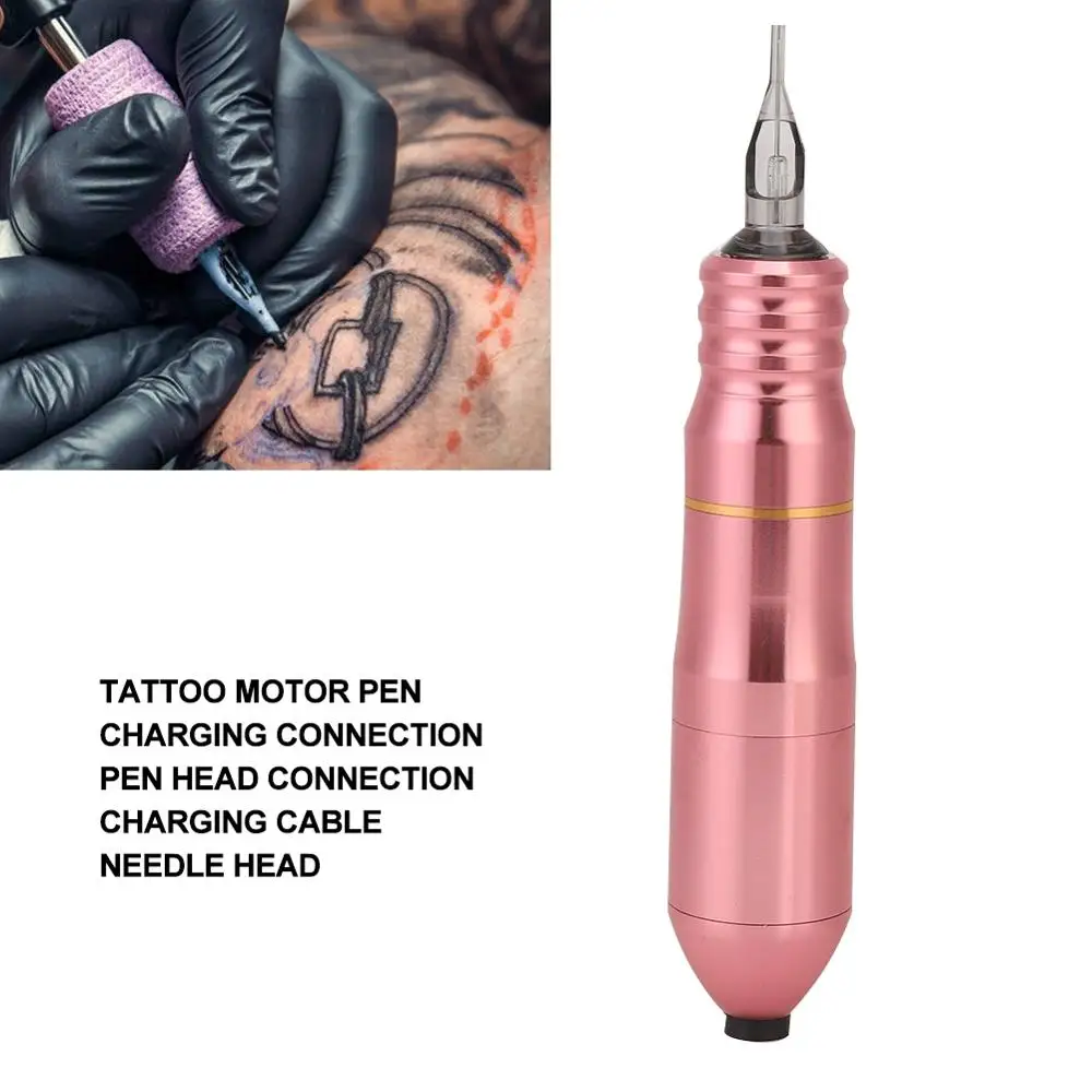 

New Style Strong Quiet Pointed Motor Tattoo Machine Eyebrow Lip Tattoo Rotary Pen Microblading Gun Set Tattoo Accessory Supplies