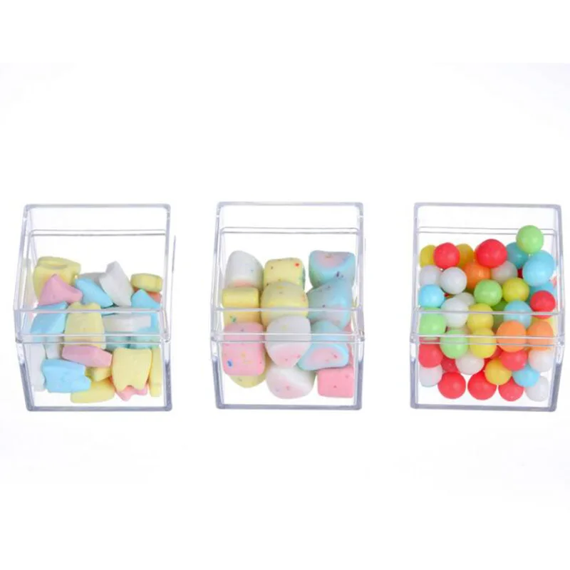 12 шт. Рождественская Подарочная коробка прозрачная из ПВХ сумки для шоколада и