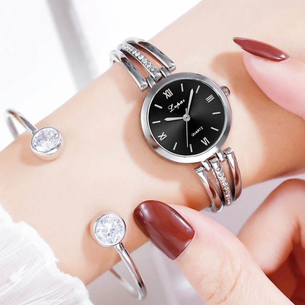 

Lvpai Luxury Brand Wristwatch Clock Watch Women Accesorios Bracelet Rhinestone Stainless Steel Women Watches Ladies Wrist Watch