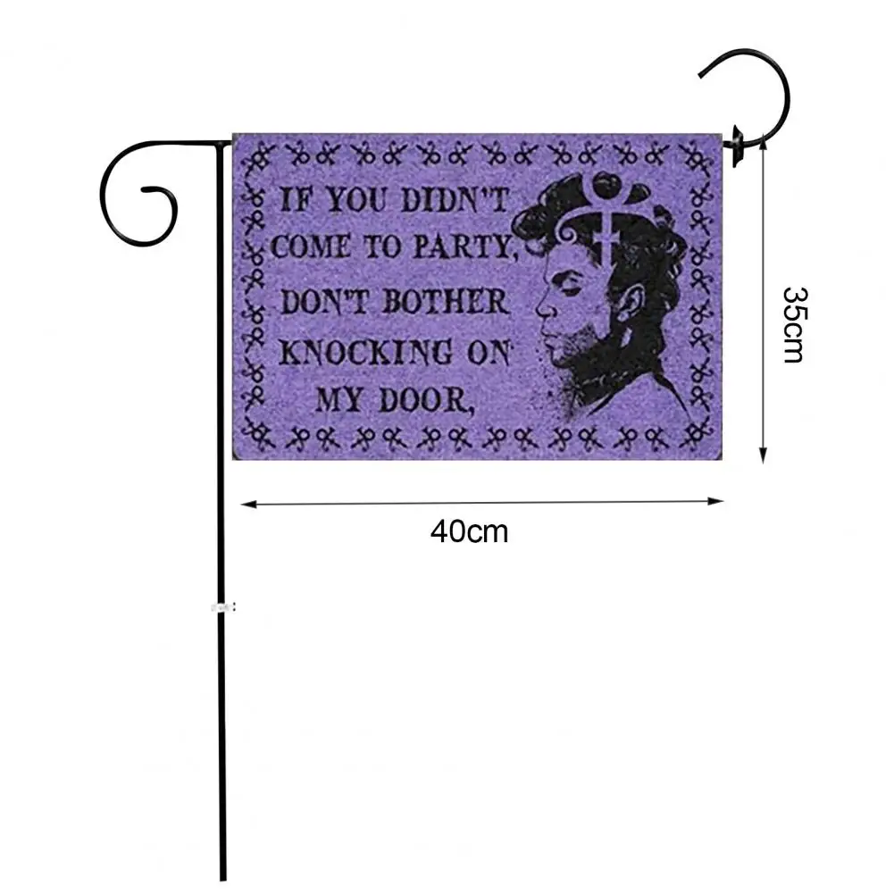 Творческий принц принт полиэстер долговечная письмо сад стенд флаг праздничные