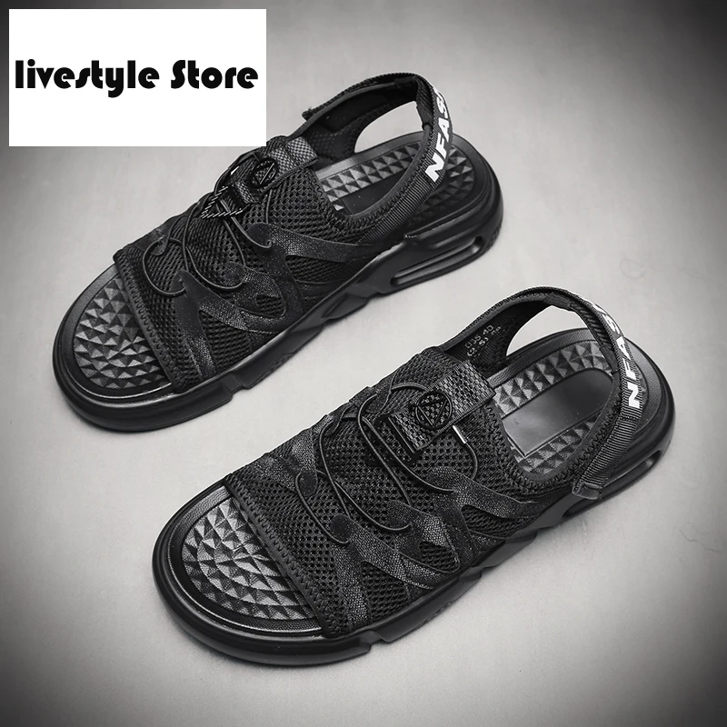 

2021 New Men Sandals Summer Sandals Shoes Comfortable Beach Slippers Air Mens Shoes Sandalia Masculina Sandalias Flexible