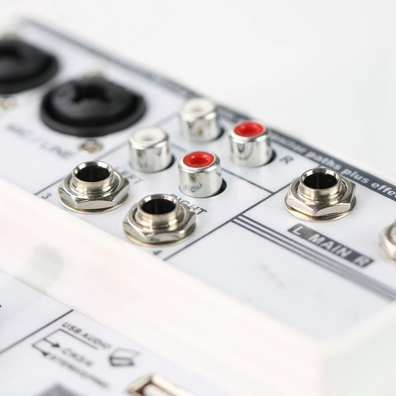 Звуковая карта микшерный пульт Цифровой 4 канала Bluetooth o миксер USB вход 48 В