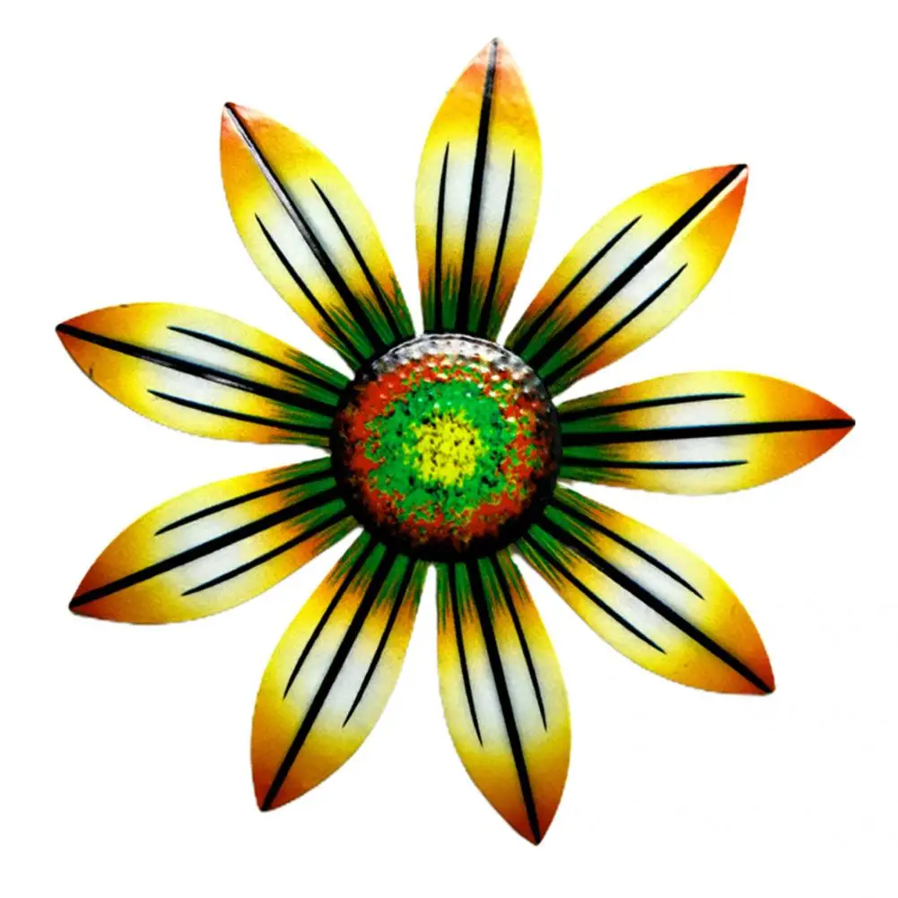 

Easy to Care Decorative Metal Flower Colorful Art Wall Sculptures Widely Applied Flower Wall Crafts Delicate for Fence