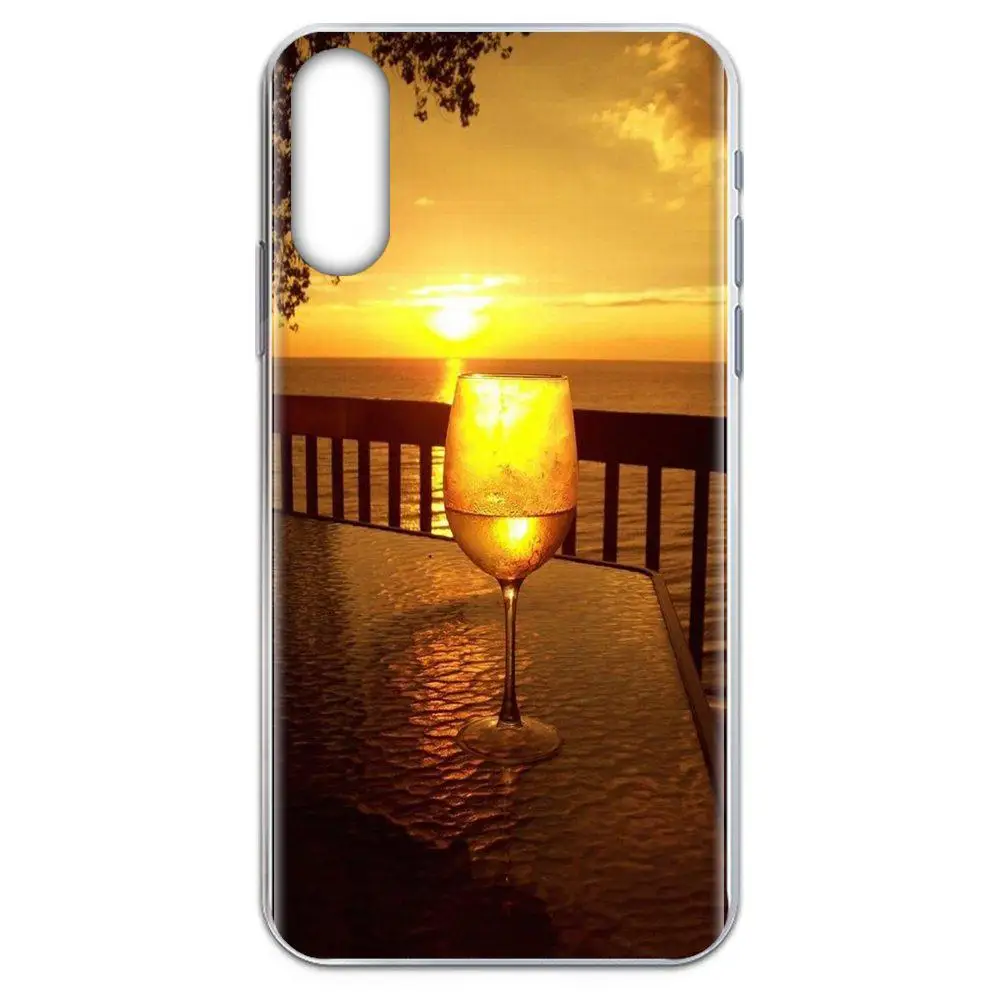 Для Huawei Honor Mate 7 7A 8 9 10 20 V8 V9 V10 V30 P40 G Lite Play Mini Pro P Smart Soft Pattern Pink Bubble Wine Glass Elegance|Бамперы| |