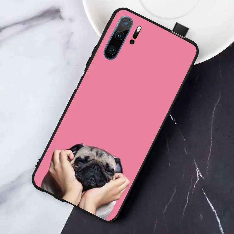 

Pug dog cute cartoon animal Phone Case For Huawei honor Mate P 10 20 30 40 Pro 10i 9 10 20 8 x Lite