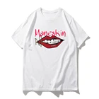Футболка Maneskin, новинка 2021, летняя модная женская Повседневная футболка в стиле хип-хоп, лидер продаж, женские милые топы в стиле Харадзюку, футболка, винтажные футболки