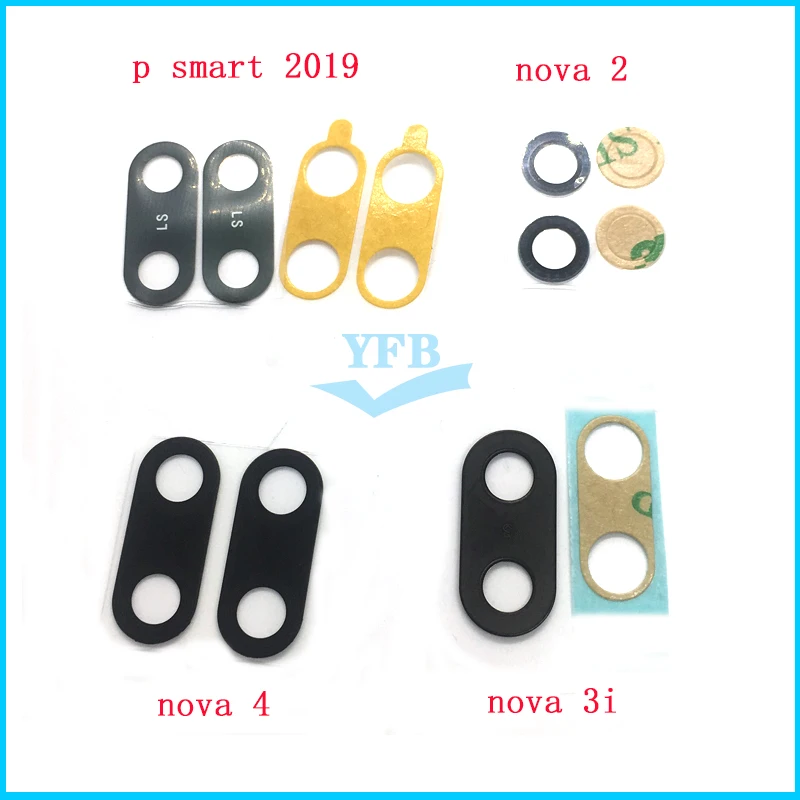 Стеклянная крышка для объектива задней камеры Huawei Nova 2 3i 4 P Smart Z Plus 2018 2019 2020 2021 с
