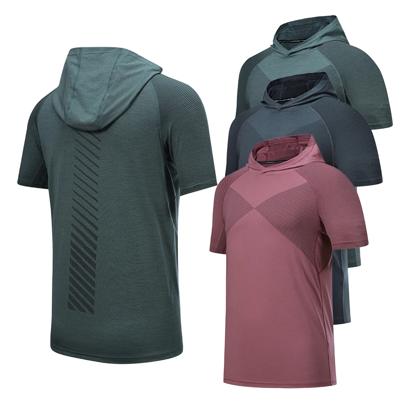 Мужская куртка с капюшоном для бега спортивная одежда фитнеса пешего туризма