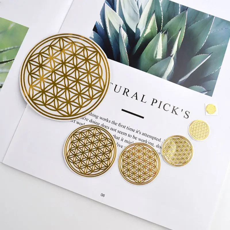 

17Pcs Flower Invitation Adhesive DIY Explosion Crystal Energy Sticker Jewelry