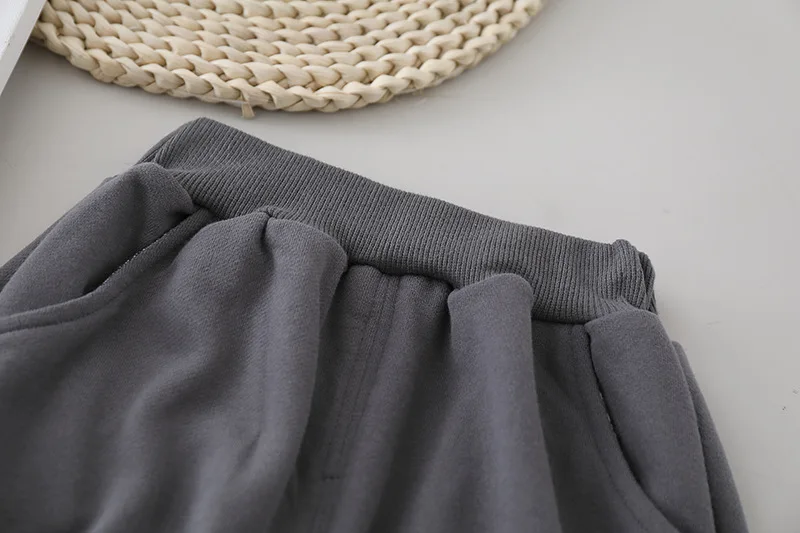 

New Spring Autumn Baby Girl Boy Clothes Children Cotton Pocket Letter Sports Pants Toddler Casual DH07