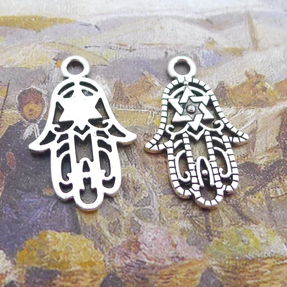 

Jewelry Charms Star Charms Antique Silver Color 24x15mm 10 Pieces