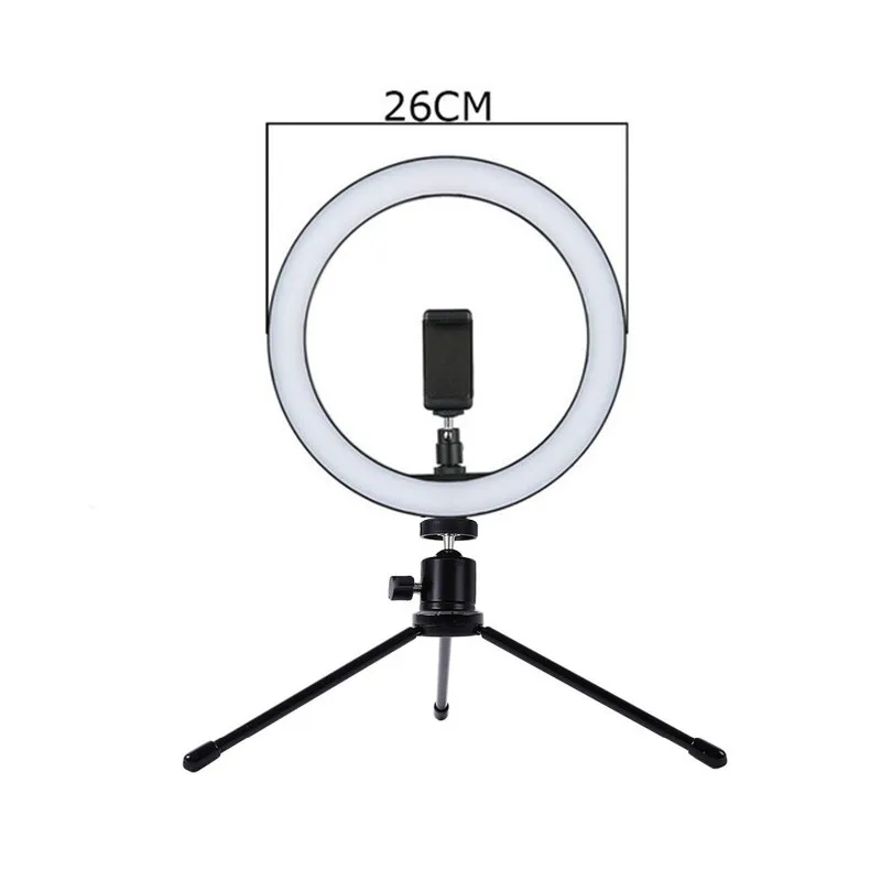 Светодиодный светильник-кольцо 10 дюймов прямая трансляция YouTube видео с