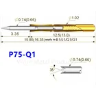 Щуп пружинный никелированный, 100 мм, P75-Q1 шт., длина 16,5 мм, для электронных инструментов