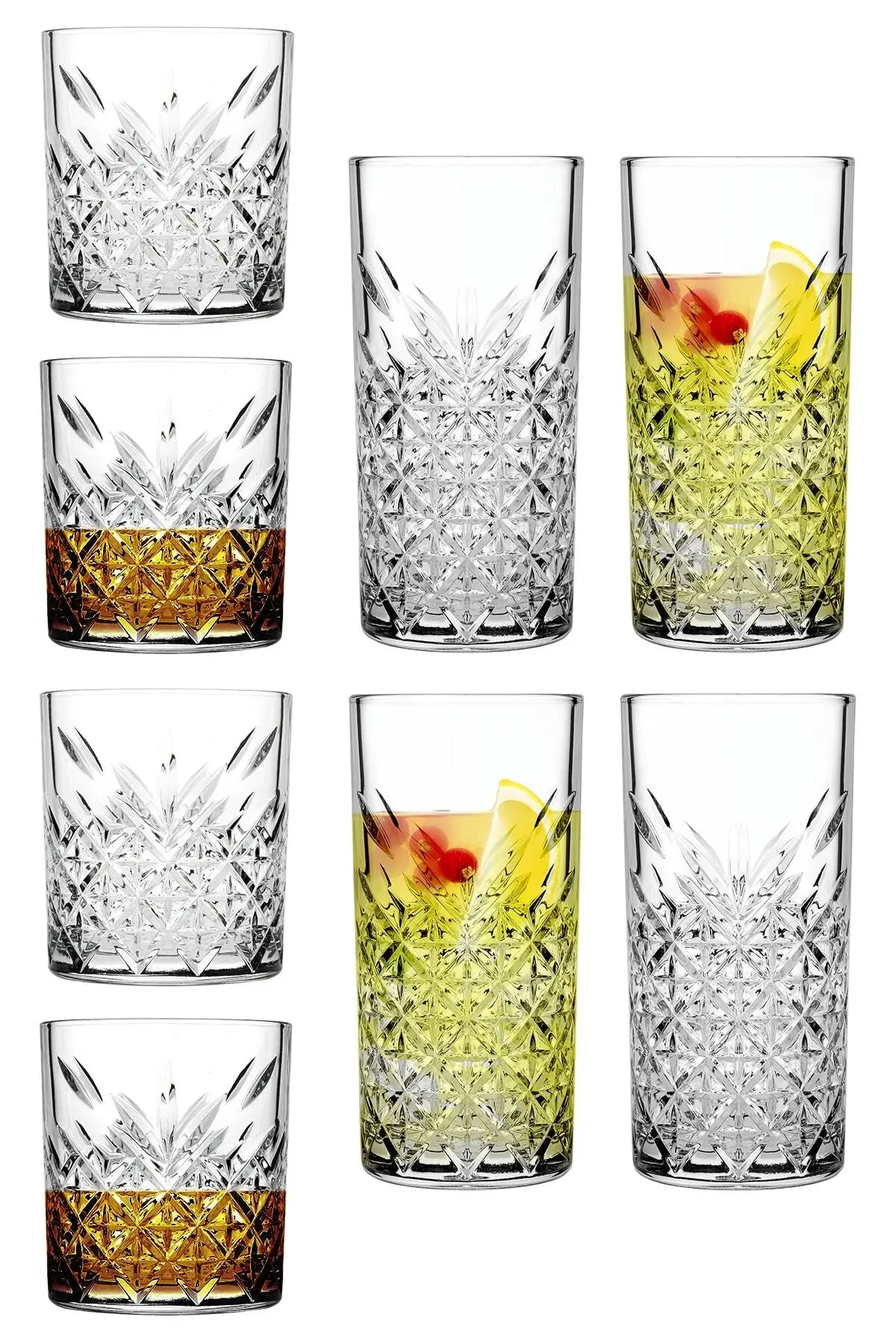 

8 piece Tmeless Whisky And Cocktail Arbitrary Set