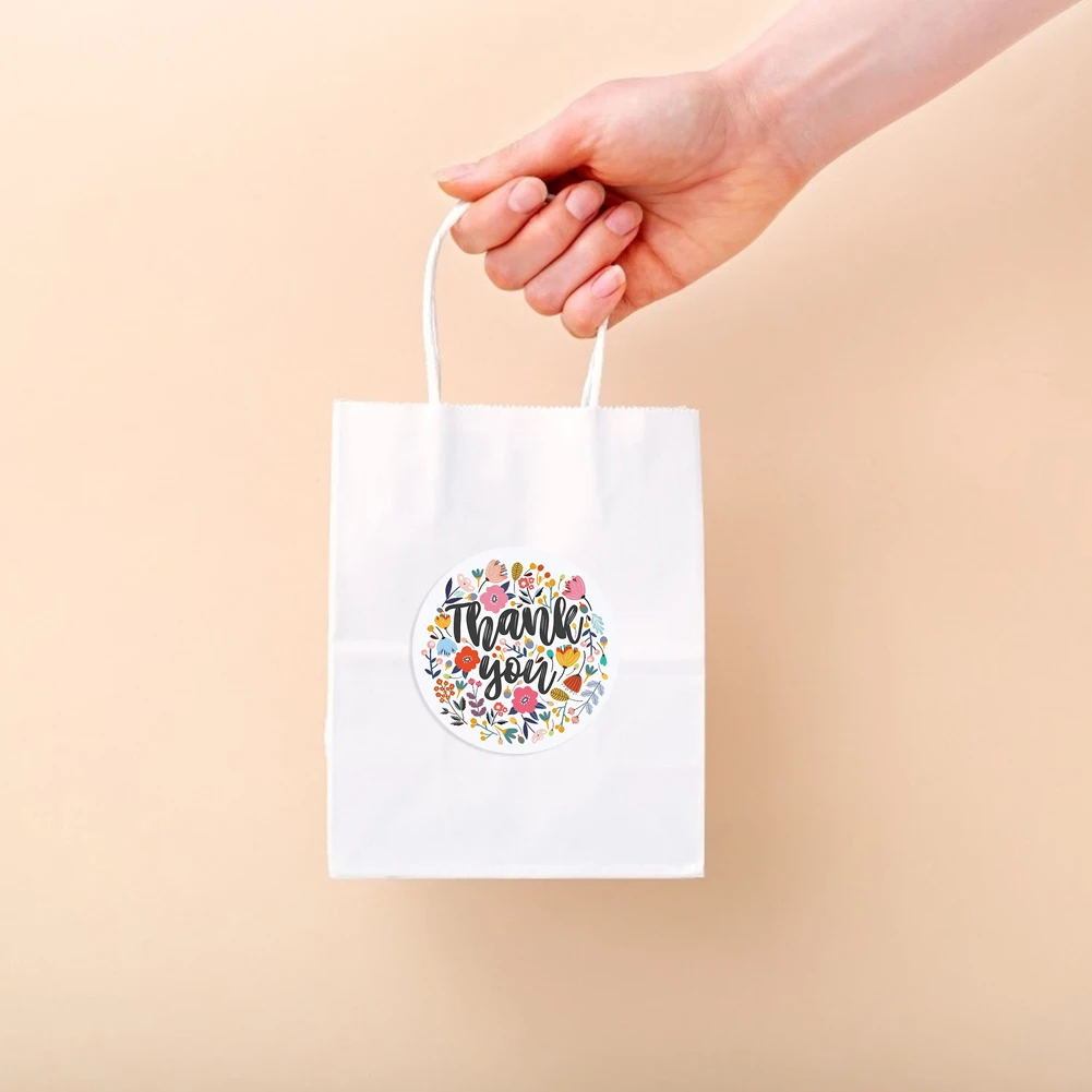 

500pcs/roll Sealing Label Stickers Adhesive Paster Baking Paper Tags for Gifts Craft Album Scrapbooking Stickers Handbook Decor