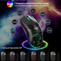 j900 usb wired gaming mouse rgb gaming mouse with six adjustable dpi ergonomic design for desktop laptop pc computer office