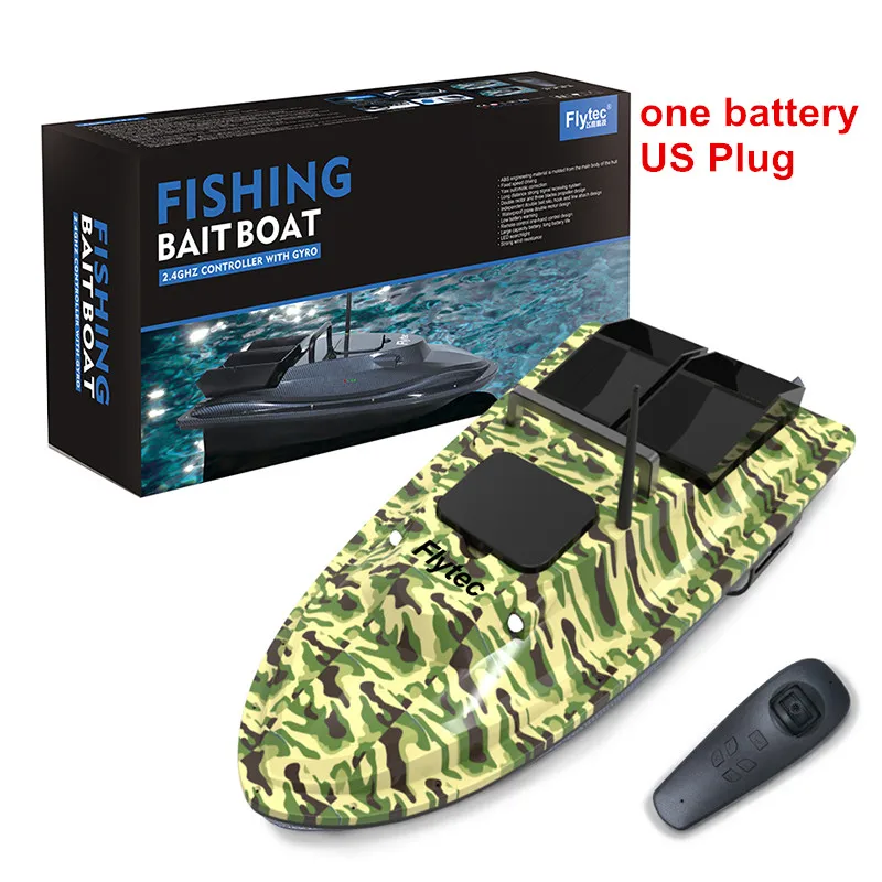 1 battery US (B) Flytec V007 RC лодки 4CH 2,4 ГГц 500 м управление рыболовный искатель приманка двойной мотор дистанционное управление лодка высокая скорость 4,8 км/ч скоростная лодка - Цвет: 1 battery US (B)