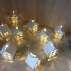 Светодиодная Рождественская сказочная гирлянда для рождественской елки, светодиодная гирлянда, светильник ственское украшение для дома, новогодние и рождественские украшения