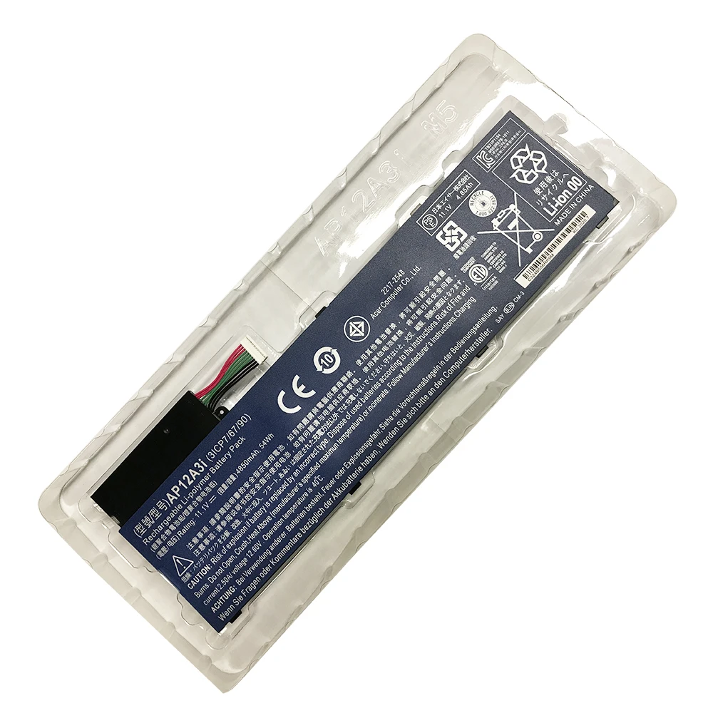 Оригинальный аккумулятор AP12A3i для ноутбука Acer Aspire W700 MA50 Tablet M3 M5 11 1 В 4850 Вт мАч |