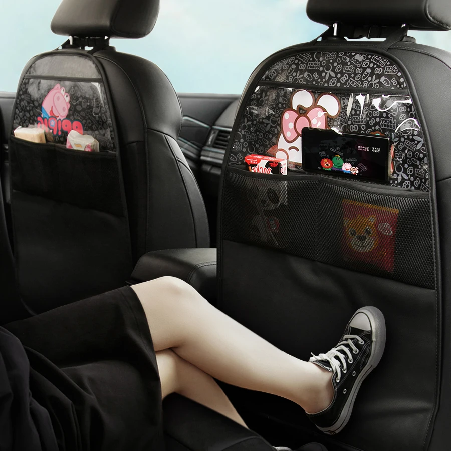 Мультяшный чехол для автомобильного сиденья из искусственной кожи детей 1 шт.